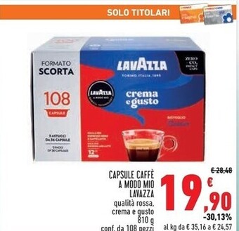Conad Superstore Lavazza capsule caffè a modo mio offerta
