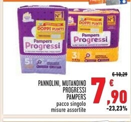 Conad Superstore Pampers pannolini, mutandino progressi offerta