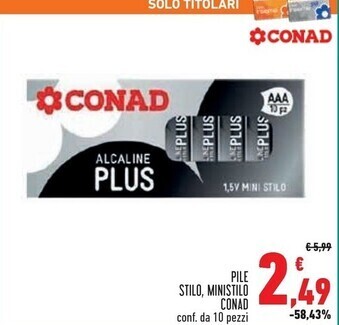 Conad Superstore Conad pile stilo, ministilo offerta