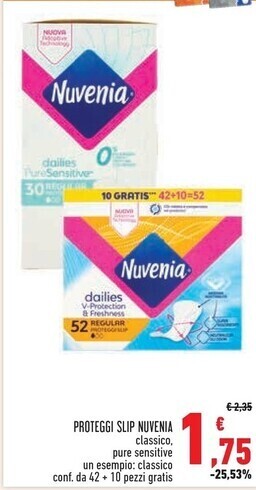 Conad Superstore Nuvenia proteggi slip offerta