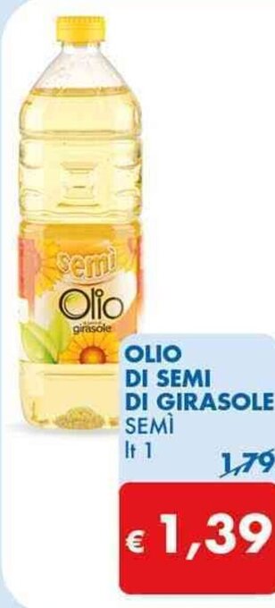 MD Discount OLIO DI SEMI DI GIRASOLE SEMİ lt 1 offerta