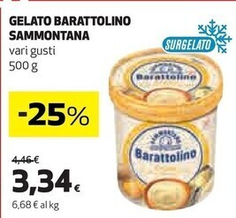 Coop Sammontana gelato barattolino offerta