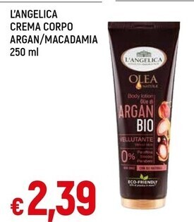 Famila Superstore L'angelica crema corpo argan / macadamia offerta