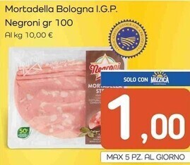 Famila Superstore Negroni mortadella bologna i.g.p offerta