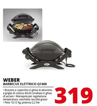 Weber barbecue elettrico q1400