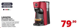 Comet Lavazza macchina caffè a capsule tiny eco offerta