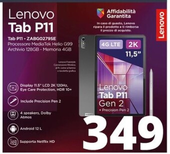 Lenovo tab p11-zabgo279se