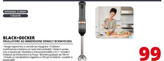 Black & decker frullatore ad immersione dewalt bckm1012kg
