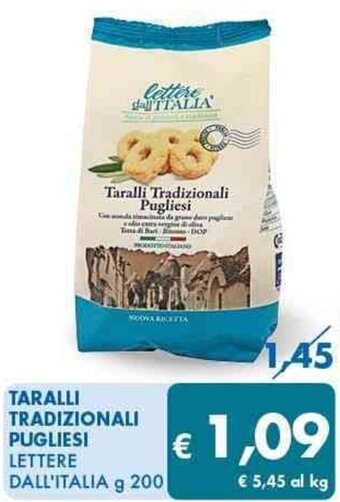 MD Discount TARALLI TRADIZIONALI PUGLIESI LETTERE DALL'ITALIA g 200 offerta