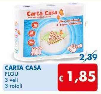 CARTA CASA FLOU 3 veli 3 rotoli