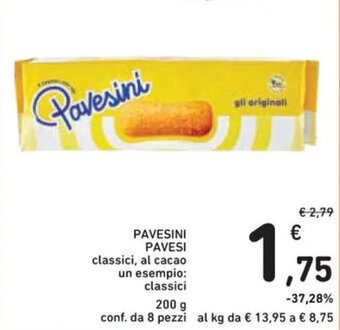 Spazio Conad PAVESINI PAVESI 200 g conf. da 8 pezzi offerta