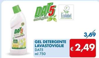 MD Discount GEL DETERGENTE LAVASTOVIGLIE DAT5 ml 750 offerta