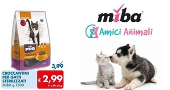 MD Discount CROCCANTINI PER GATTI STERILIZZATI MIBA g 1500 offerta