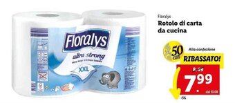 Lidl Floralys Rotolo di carta da cucina offerta