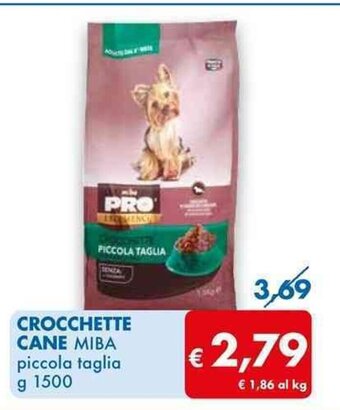 MD Discount CROCCHETTE CANE MIBA piccola taglia g 1500 offerta