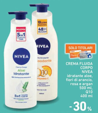Spazio Conad CREMA FLUIDA CORPO NIVEA 500 ml offerta