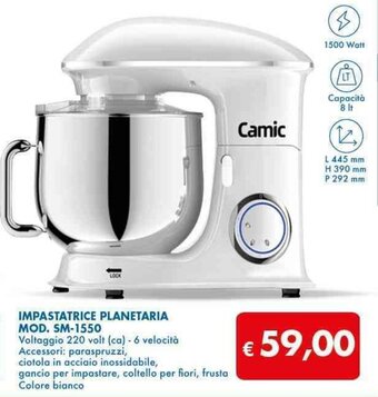 MD Discount IMPASTATRICE PLANETARIA MOD. SM-1550 offerta