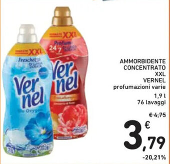 Spazio Conad AMMORBIDENTE CONCENTRATO XXL VERNEL 1,9 l 76 lavaggi offerta
