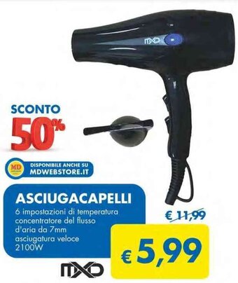 MD Discount ASCIUGACAPELLI offerta
