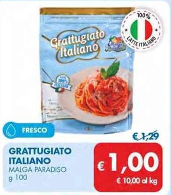 GRATTUGIATO ITALIANO MALGA PARADISO g 100
