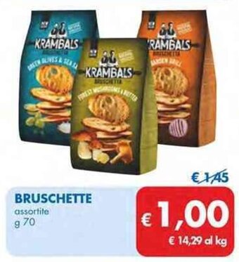 BRUSCHETTE assortite g 70