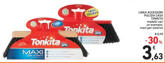 Spazio Conad LINEA ACCESSORI PULIZIA CASA TONKITA offerta