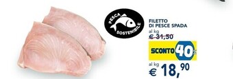 Esselunga Filetto di pesce spada offerta
