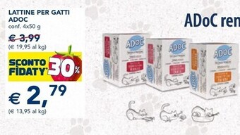 Esselunga Adoc lattine per gatti offerta