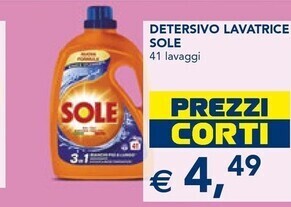 Esselunga Sole detersivo lavatrice offerta