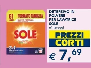 Esselunga Sole detersivo in polvere per lavatrice offerta