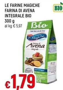 Le farine magiche farina di avena integrale bio