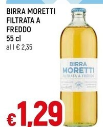 Famila Superstore Moretti birra filtrata a freddo offerta