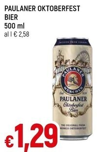 Famila Superstore Paulaner oktoberfest bier offerta