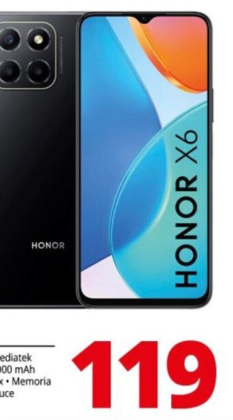 Comet Honor x6 16,5 cm (6.5) android 12 4g usb tipo-c 4 gb 64 gb 5000 mah nero offerta
