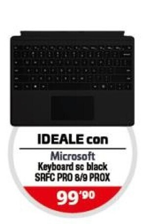 Comet Microsoft keyboard sc black srfc pro 8/9 prox offerta