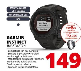 Comet Garmin instinct smartwatch offerta