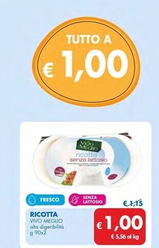 MD Discount Vivo meglio ricotta offerta