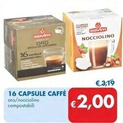 MD Discount Covim 16 capsule caffè offerta