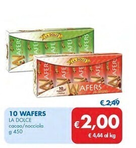 MD Discount La dolce 10 wafers offerta