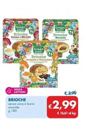 MD Discount Italian green bakery - brioche offerta