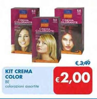 KIT CREMA COLOR BE colorazioni assortite