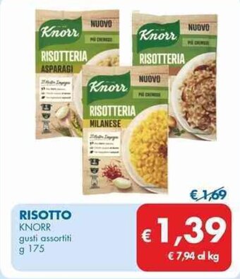 MD Discount RISOTTO KNORR gusti assortiti g 175 offerta