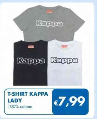 MD Discount T-SHIRT KAPPA LADY 100% cotone offerta