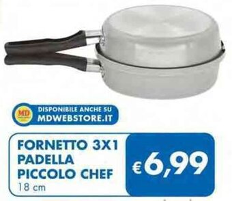 FORNETTO 3X1 PADELLA PICCOLO CHEF 18 cm