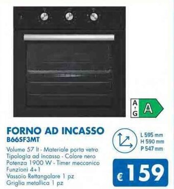 MD Discount FORNO AD INCASSO B66SF3MT offerta