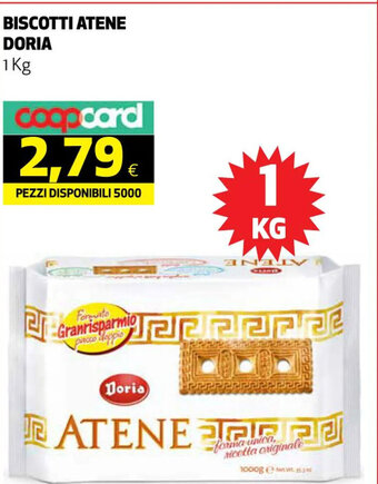 Coop BISCOTTI ATENE DORIA 1 Kg offerta