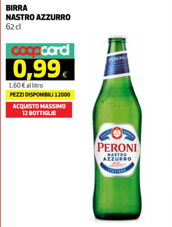 Coop BIRRA NASTRO AZZURRO 62 cl offerta