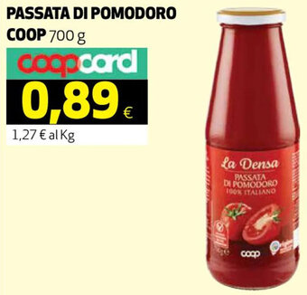 Coop PASSATA DI POMODORO COOP 700 g offerta