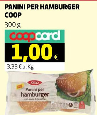 Coop PANINI PER HAMBURGER COOP 300 g offerta