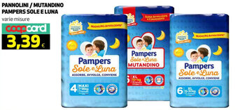 Coop PANNOLINI / MUTANDINO PAMPERS SOLE E LUNA offerta